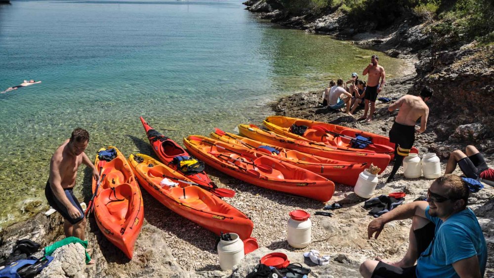 Ostrov Zlarin sea kayaking - mořský kajak