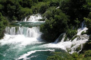 Národní Park Krka + město Šibeník, Chorvatsko, Severní Dalmácie